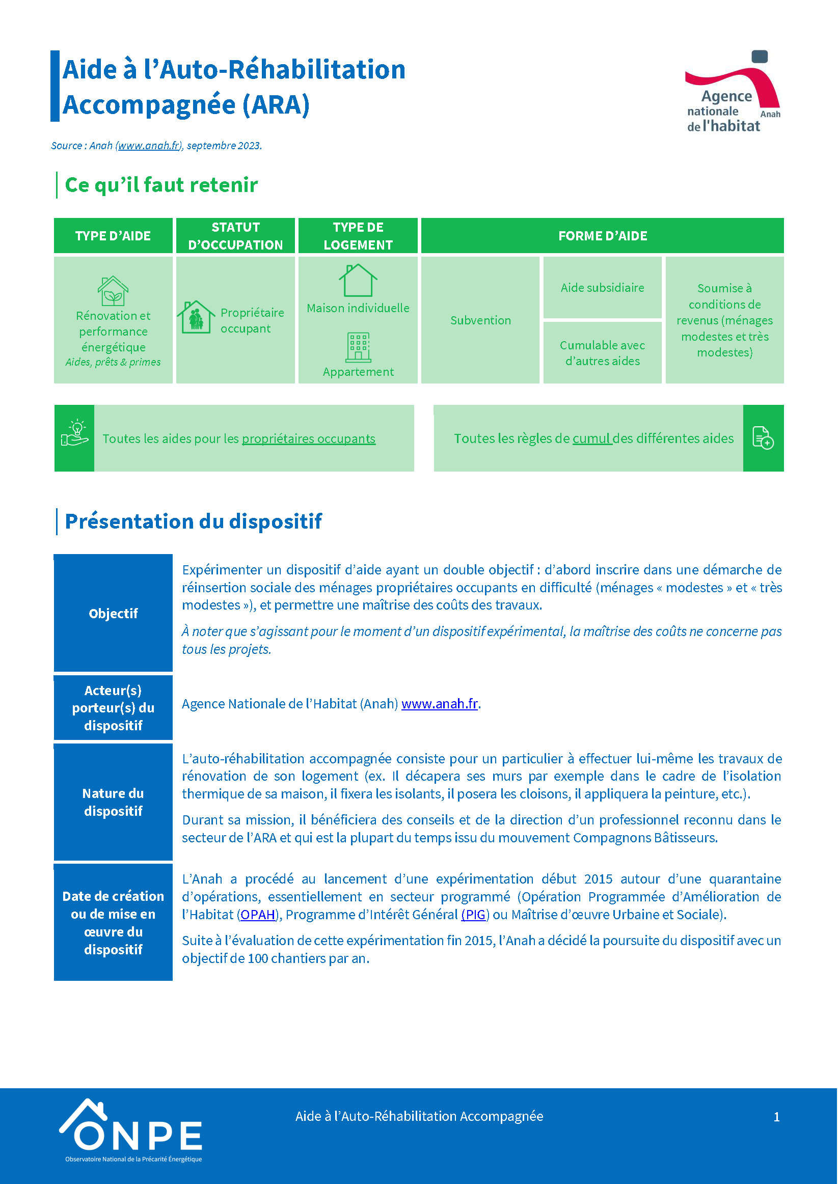 Aide à l’Auto-Réhabilitation Accompagnée (ARA)
